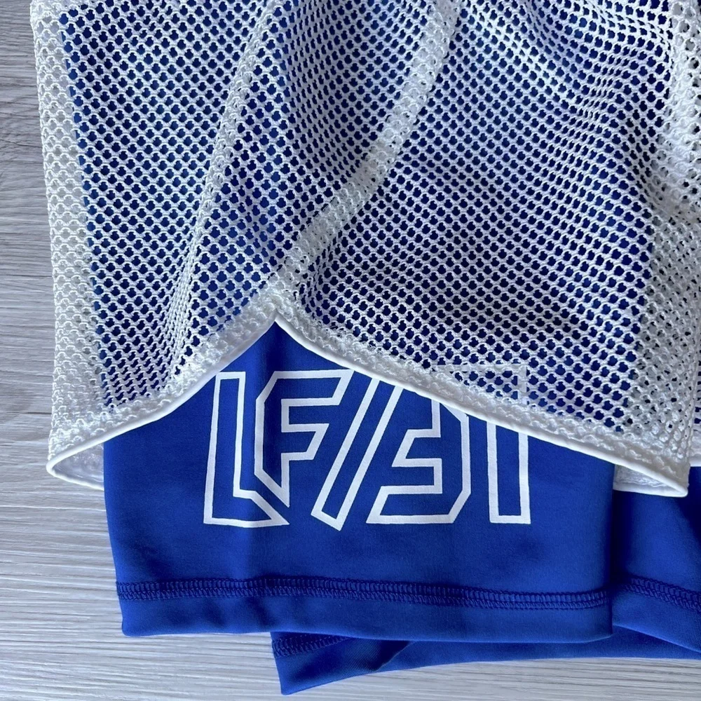 LF mesh overlay bike shorts size XS NWT